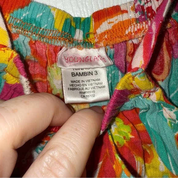 Young land Floral Orange Dress - 3 - Picture 4 of 5